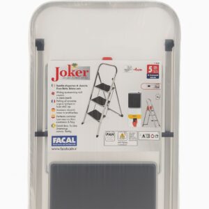 FACAL Joker – Sgabello Pieghevole in Alluminio 3 Gradini (30x20 cm)